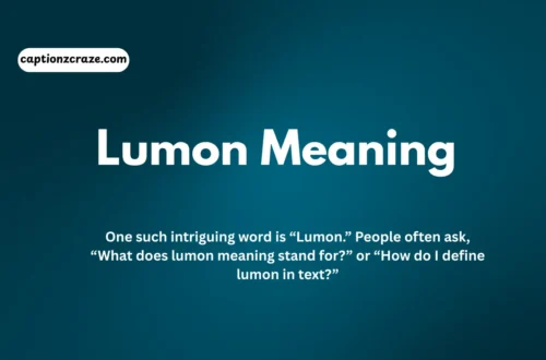 Lumon-Meaning