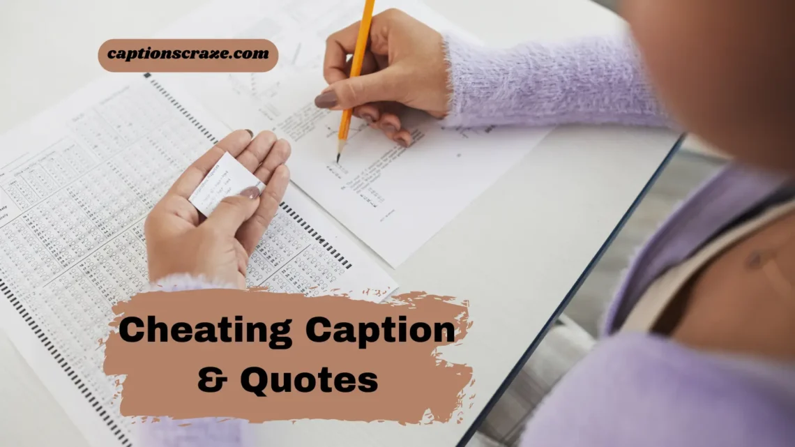 Cheating Caption & Quotes