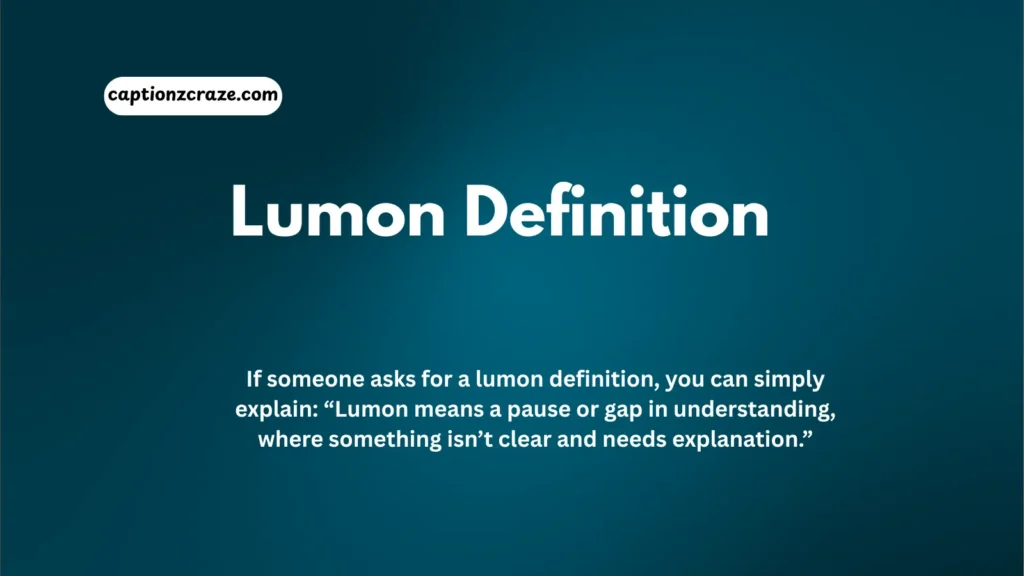 lumon-definition